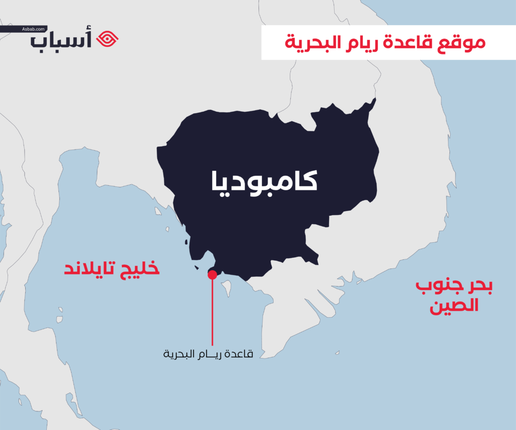 موقع جزيرة ريام في كمبوديا